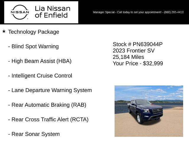 Certified 2023 Nissan Frontier SV w/ SV Convenience Package AWD/4WD image 20