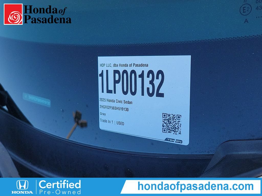 Certified 2025 Honda Civic Sport image 31