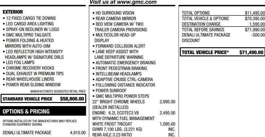 Used 2020 GMC Sierra 1500 Denali w/ Denali Ultimate Package image 7