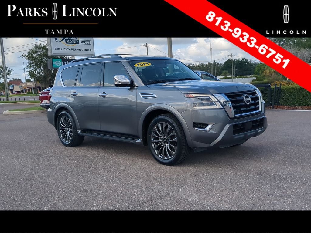 Used 2021 Nissan Armada Platinum w/ Captain's Chairs Package