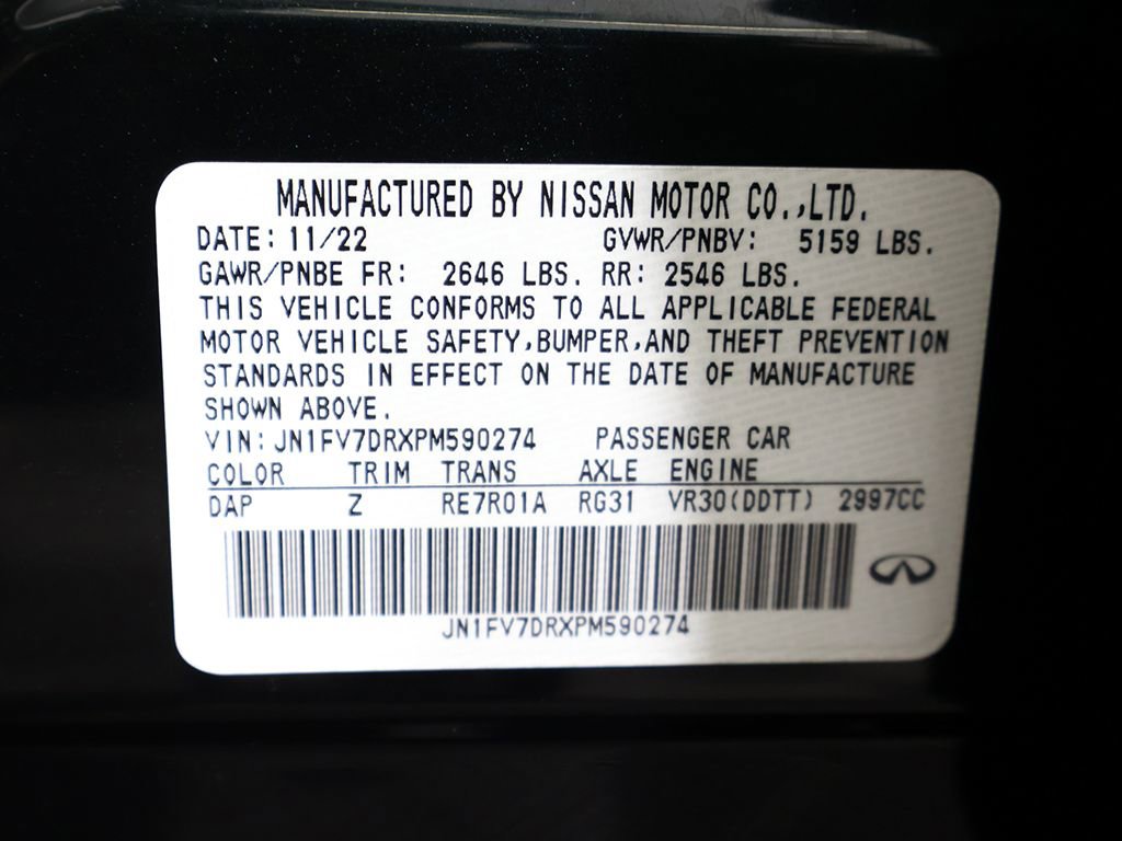 Used 2023 INFINITI Q50 Red Sport 400 w/ Black Opal Edition image 52