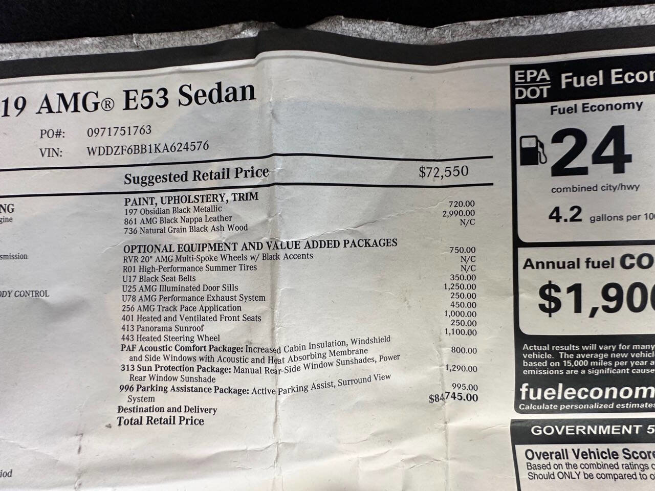 Used 2019 Mercedes-Benz E 53 AMG AMG E 53 AWD 4MATIC 4dr Sedan image 30