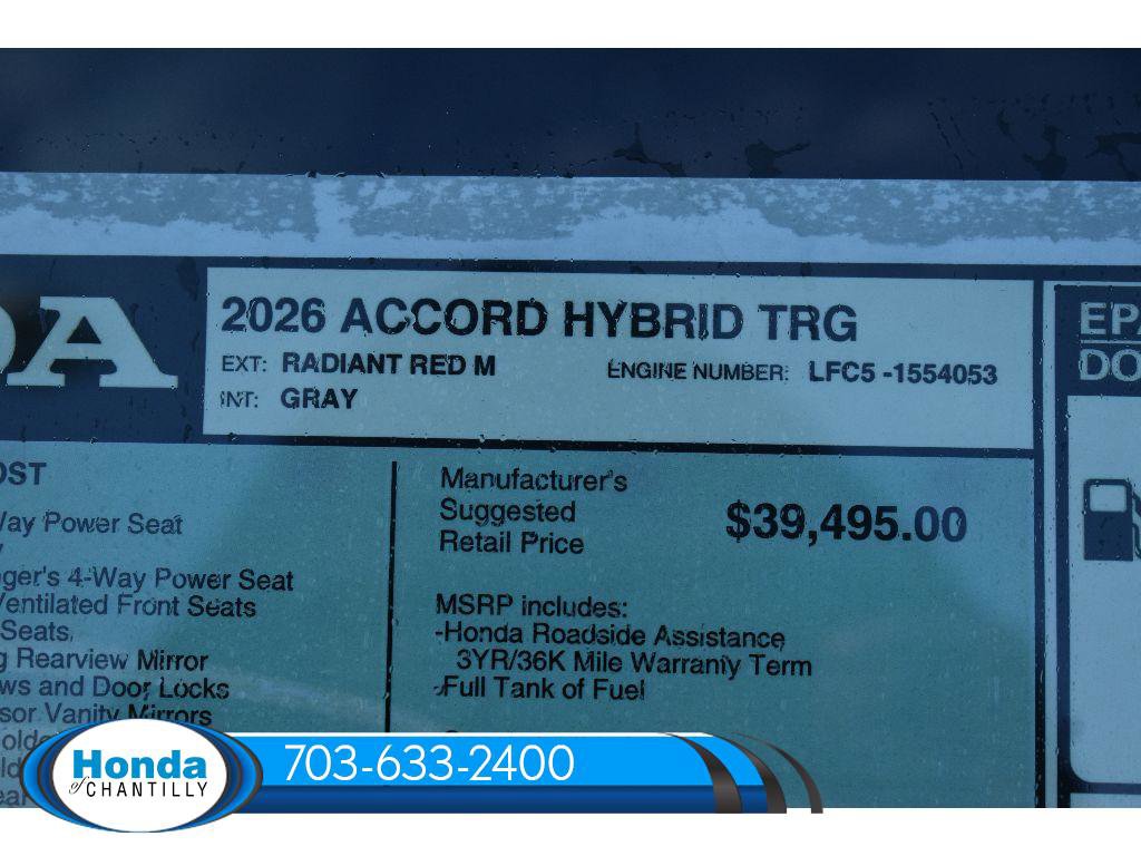 New 2026 Honda Accord Hybrid Touring image 39