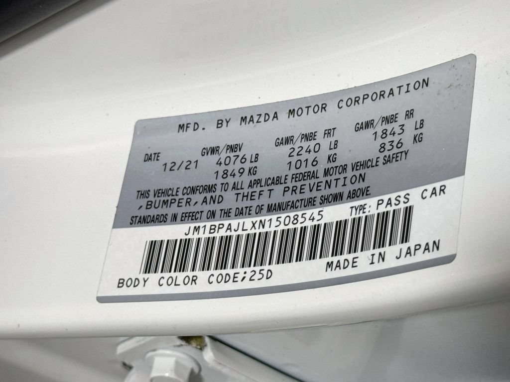 Used 2022 MAZDA MAZDA3 s FWD image 33