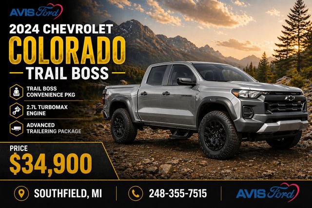 Used 2024 Chevrolet Colorado Trail Boss w/ Advanced Trailering Package AWD/4WD image 1