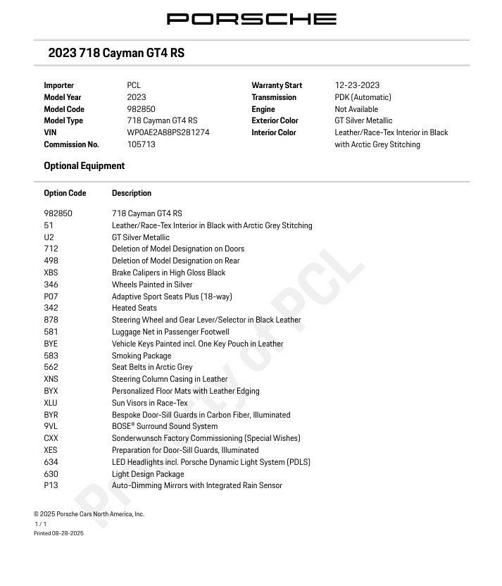 Certified 2023 Porsche 718 Cayman GT4 RS image 30