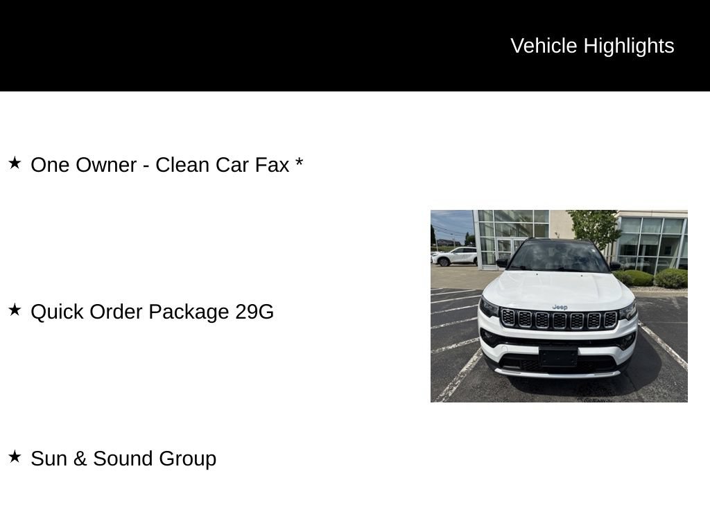 Used 2025 Jeep Compass Limited w/ Sun & Sound Group AWD/4WD image 11