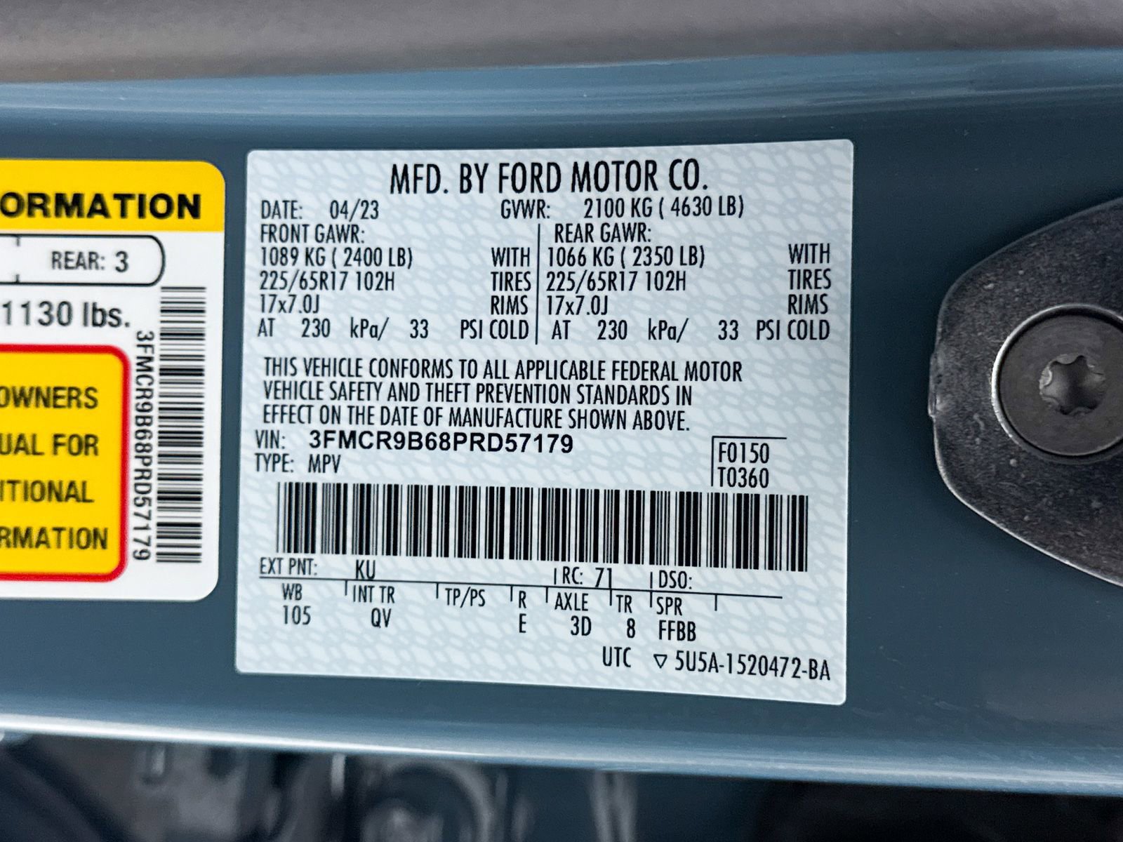 Used 2023 Ford Bronco Sport Big Bend image 38