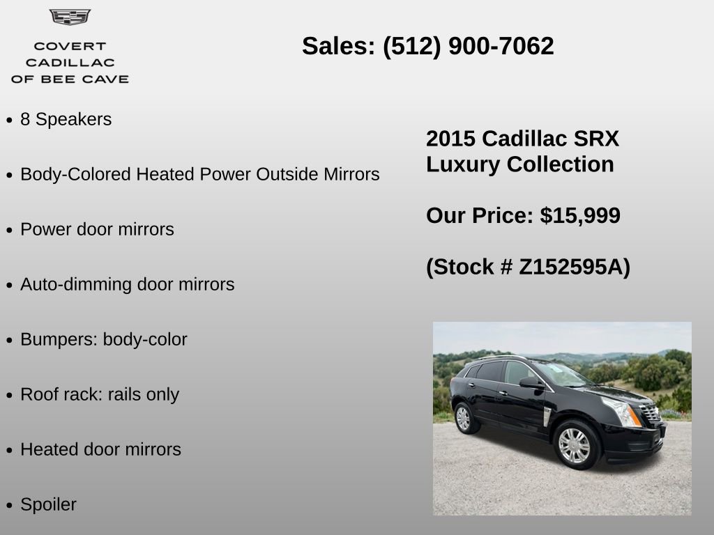 Used 2015 Cadillac SRX Luxury w/ Driver Awareness Package AWD/4WD image 12