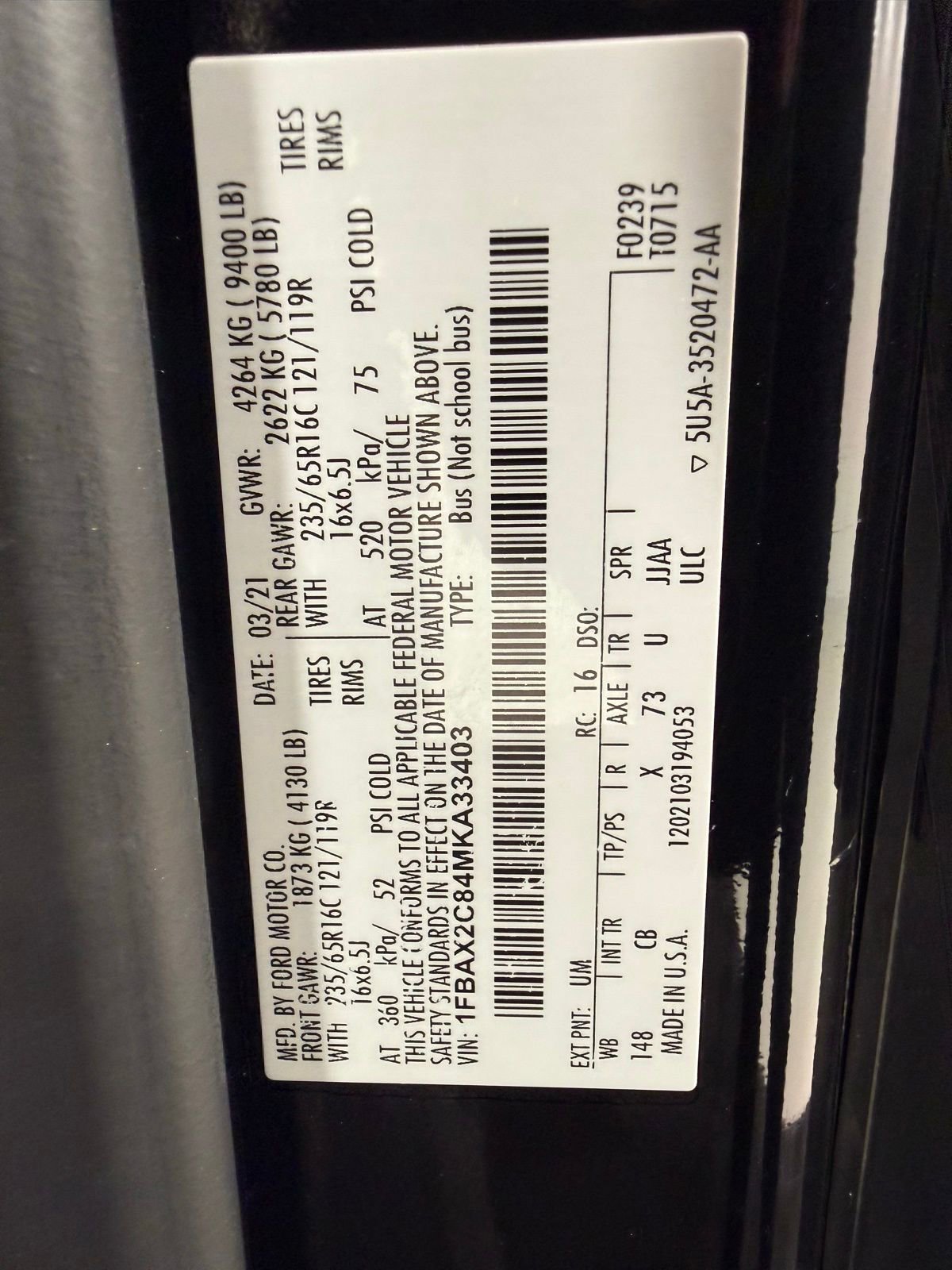 Used 2021 Ford Transit 350 XLT image 14