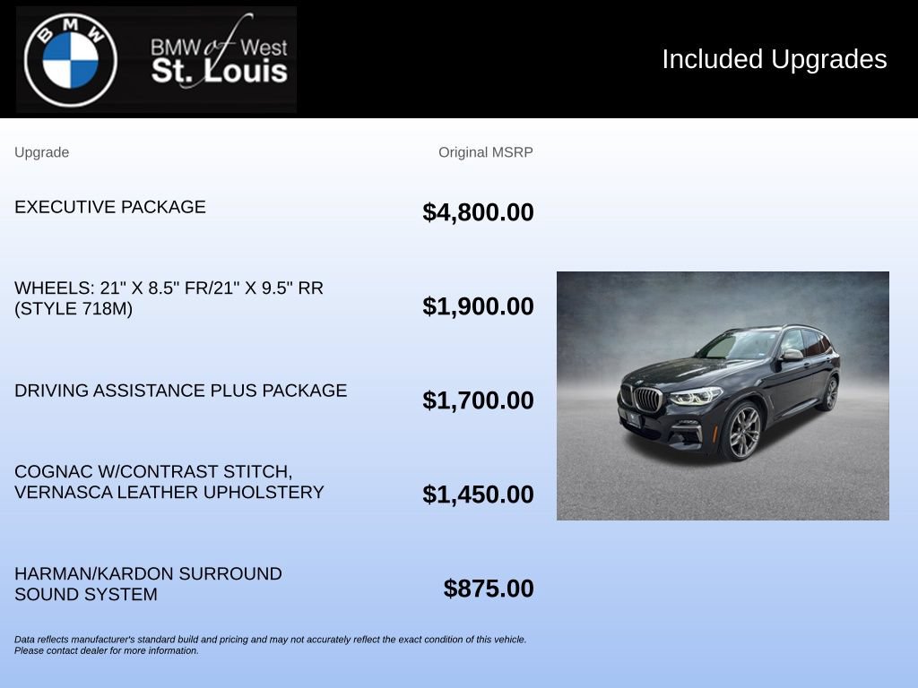 Used 2020 BMW X3 M40i w/ Executive Package AWD/4WD image 20