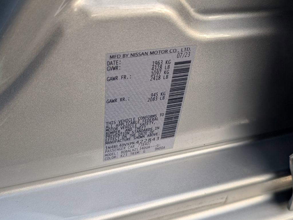 Certified 2023 Nissan Altima 2.5 SV FWD image 21