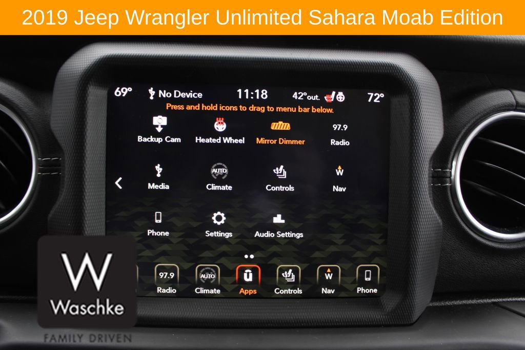 Used 2019 Jeep Wrangler Unlimited Sahara w/ Quick Order Package 24M Moab image 46