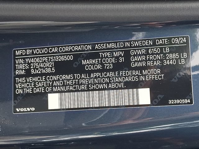Certified 2025 Volvo XC90 B6 Plus w/ Protection Package Premier AWD/4WD image 29