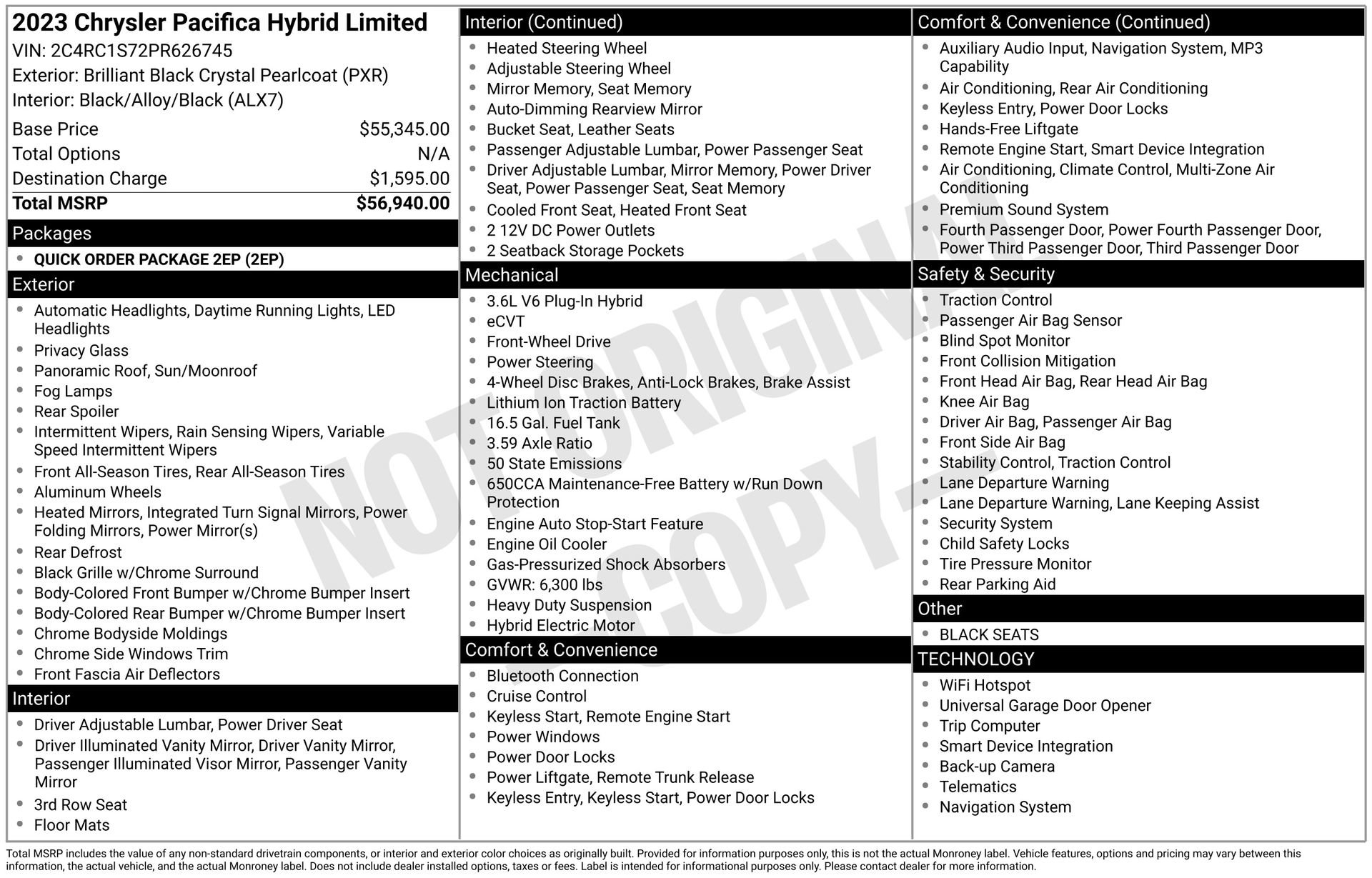 Used 2023 Chrysler Pacifica Limited FWD image 3