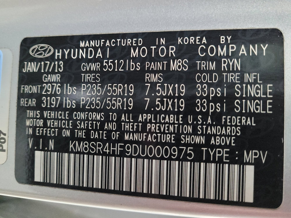Used 2013 Hyundai Santa Fe Limited w/ Technology Pkg FWD image 33