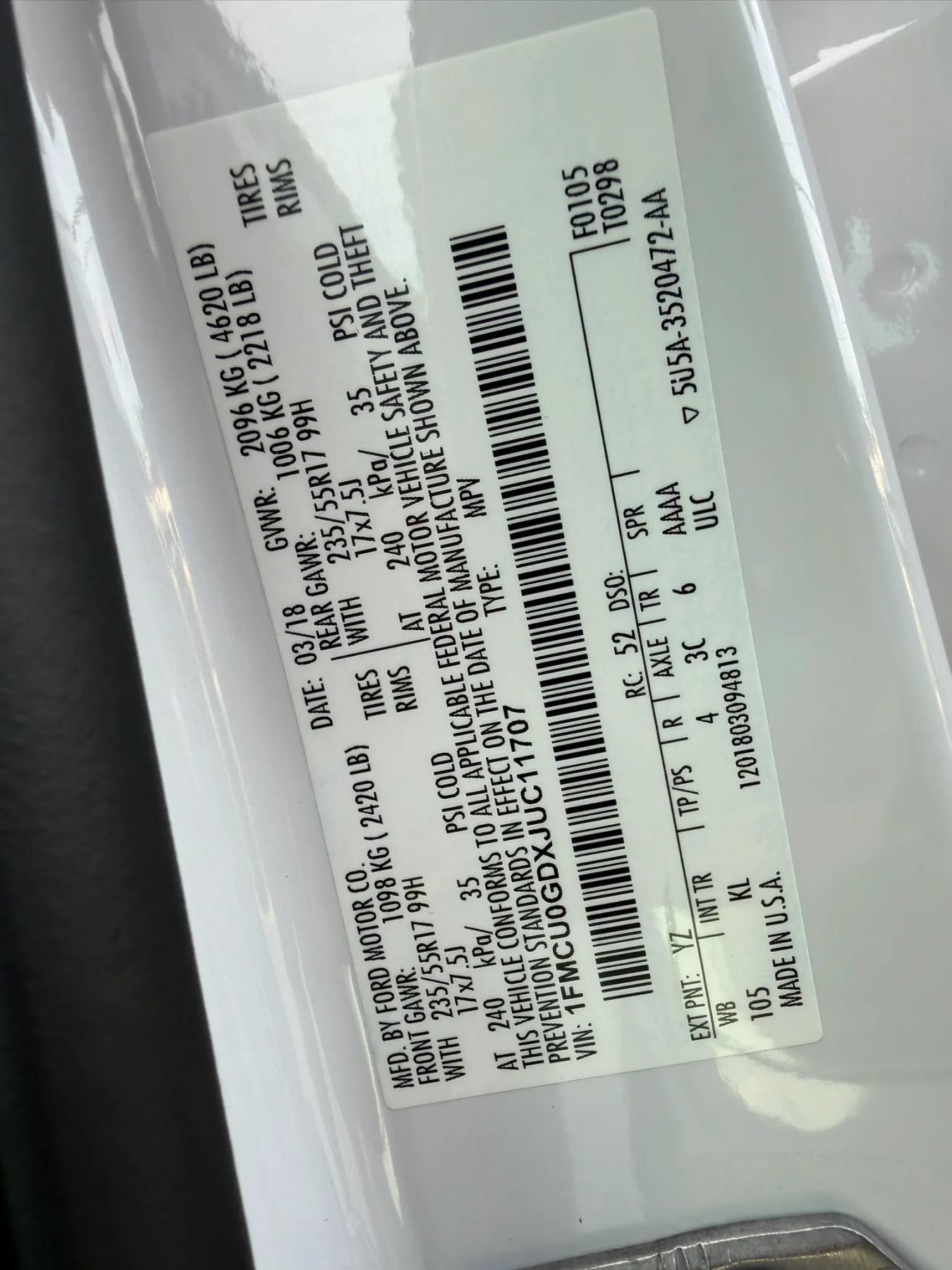 Used 2018 Ford Escape SE FWD image 35