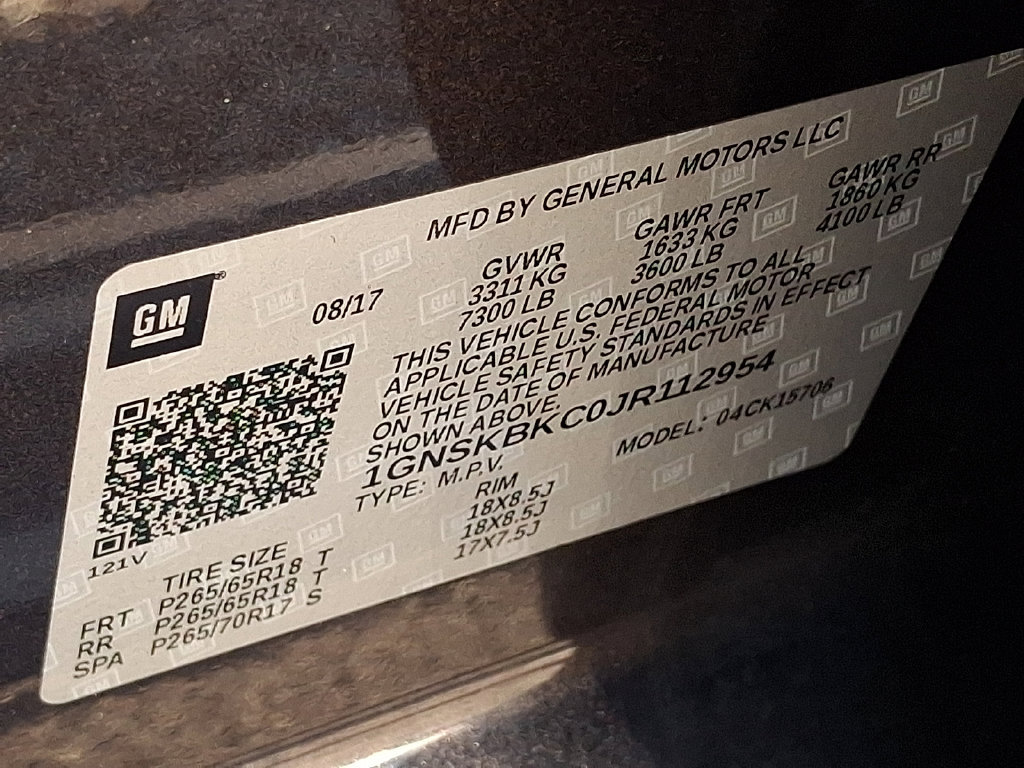Certified 2018 Chevrolet Tahoe LT AWD/4WD image 27