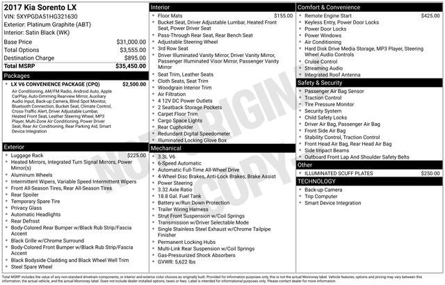 Used 2017 Kia Sorento LX w/ LX V6 Convenience Package image 27