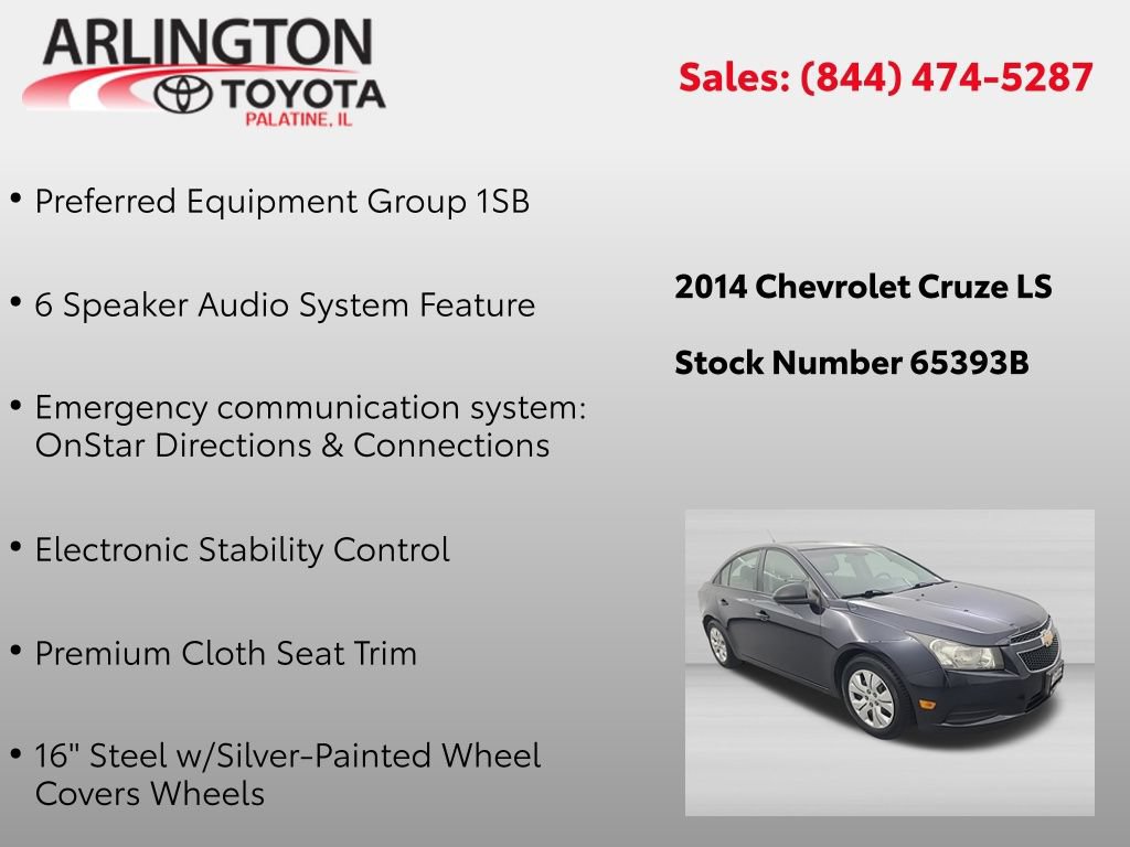 Used 2014 Chevrolet Cruze LS FWD image 2