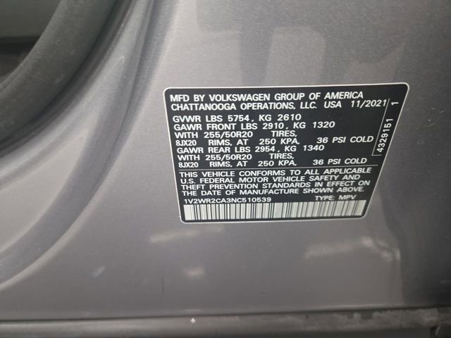 Used 2022 Volkswagen Atlas SE image 33