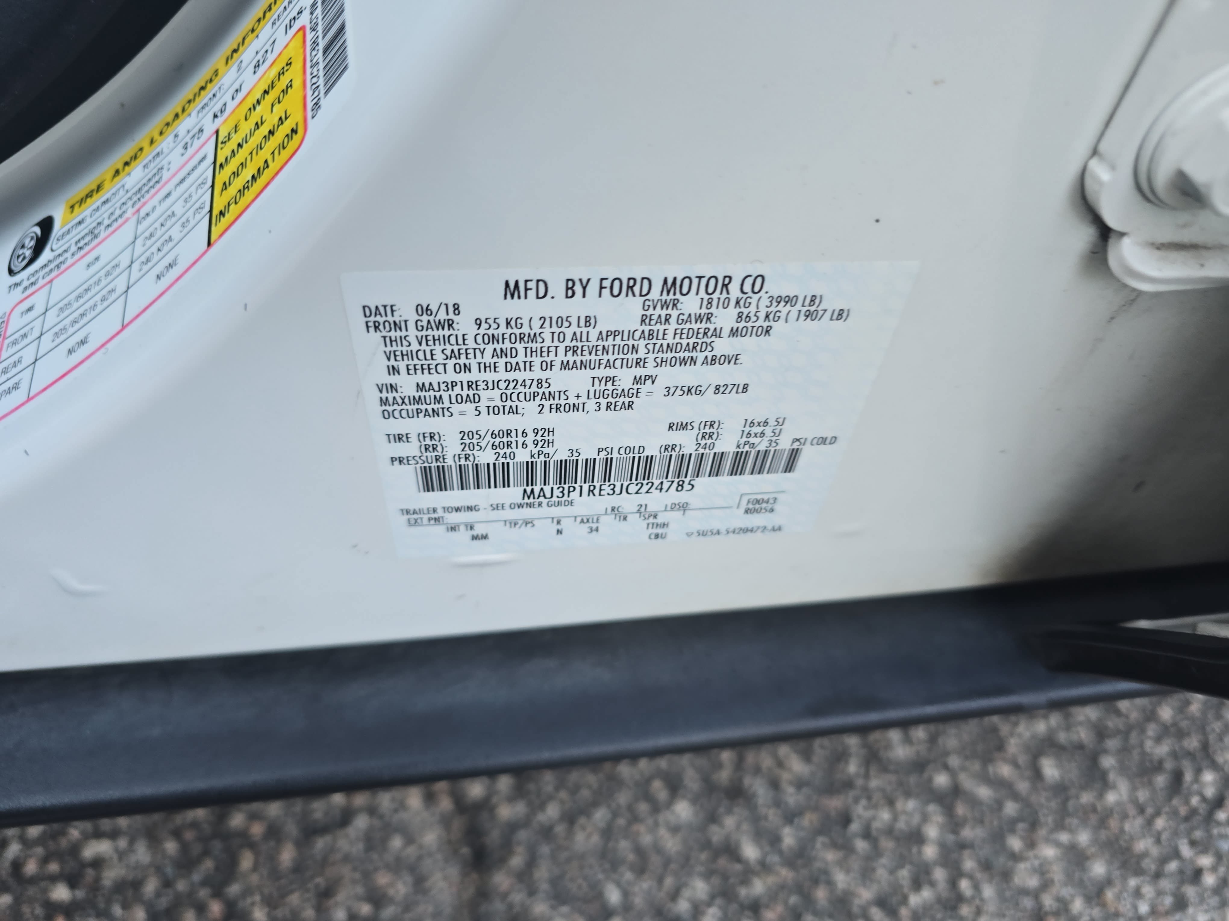 Used 2018 Ford EcoSport S FWD image 36