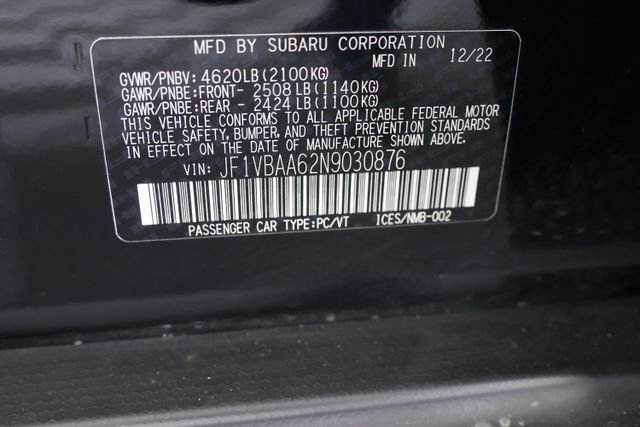 Used 2022 Subaru WRX image 27