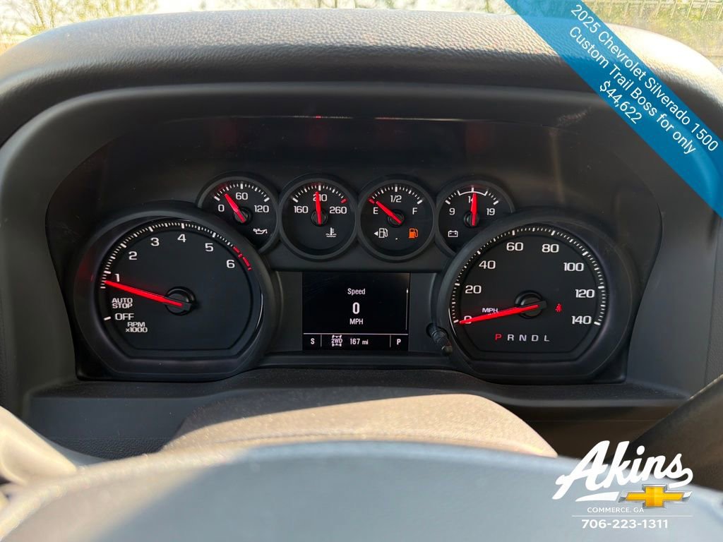Certified 2025 Chevrolet Silverado 1500 Custom Trail Boss AWD/4WD image 20