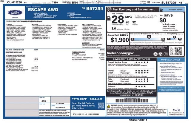Used 2025 Ford Escape Active w/ Cold Weather Package AWD/4WD image 24