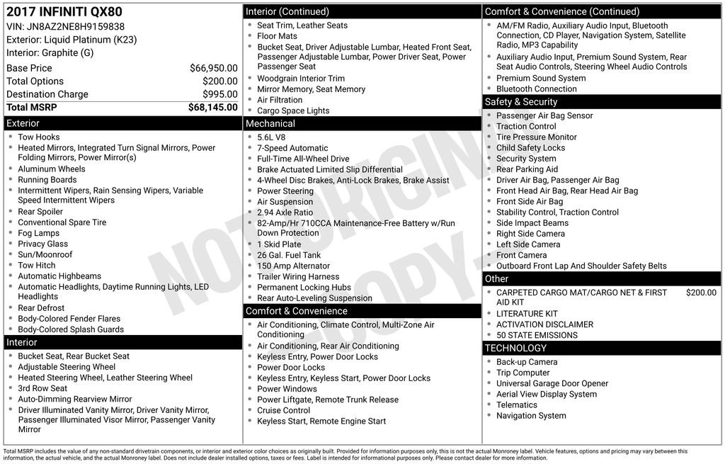Used 2017 INFINITI QX80 4WD image 43