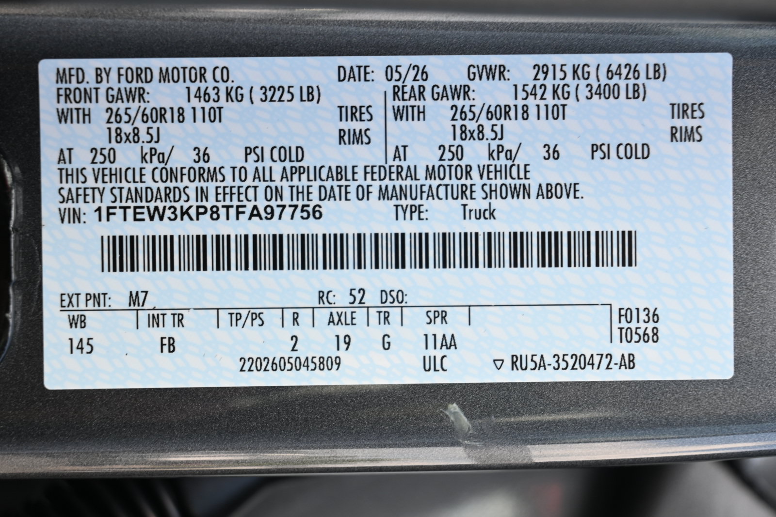 New 2026 Ford F150 XLT w/ Equipment Group 302A MID RWD image 48