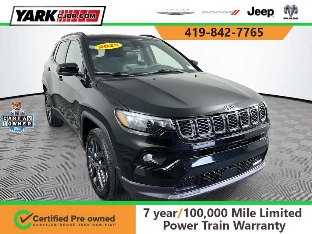 Certified 2025 Jeep Compass Limited w/ Sun & Sound Group
