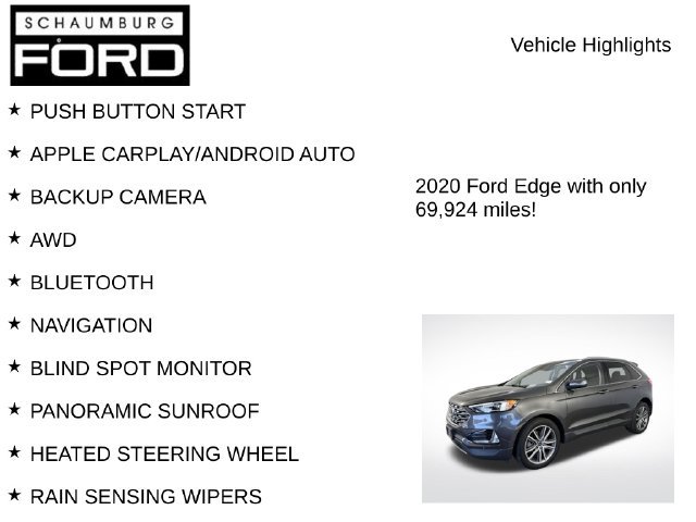 Used 2020 Ford Edge Titanium w/ Class II Trailer Tow Package AWD/4WD image 8