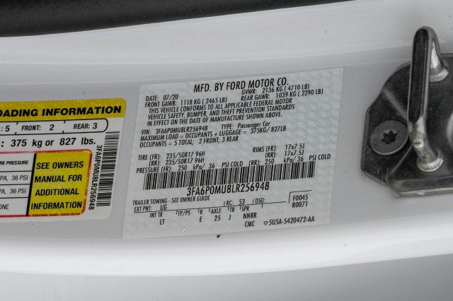 Used 2020 Ford Fusion SEL FWD image 60