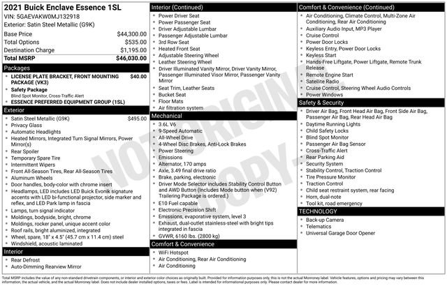 Used 2021 Buick Enclave Essence image 6