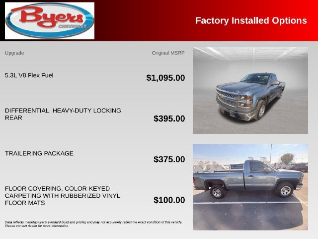 Used 2014 Chevrolet Silverado 1500 W/T w/ Trailering Package RWD image 10