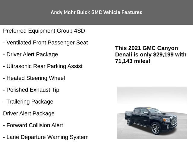 Used 2021 GMC Canyon Denali AWD/4WD image 8