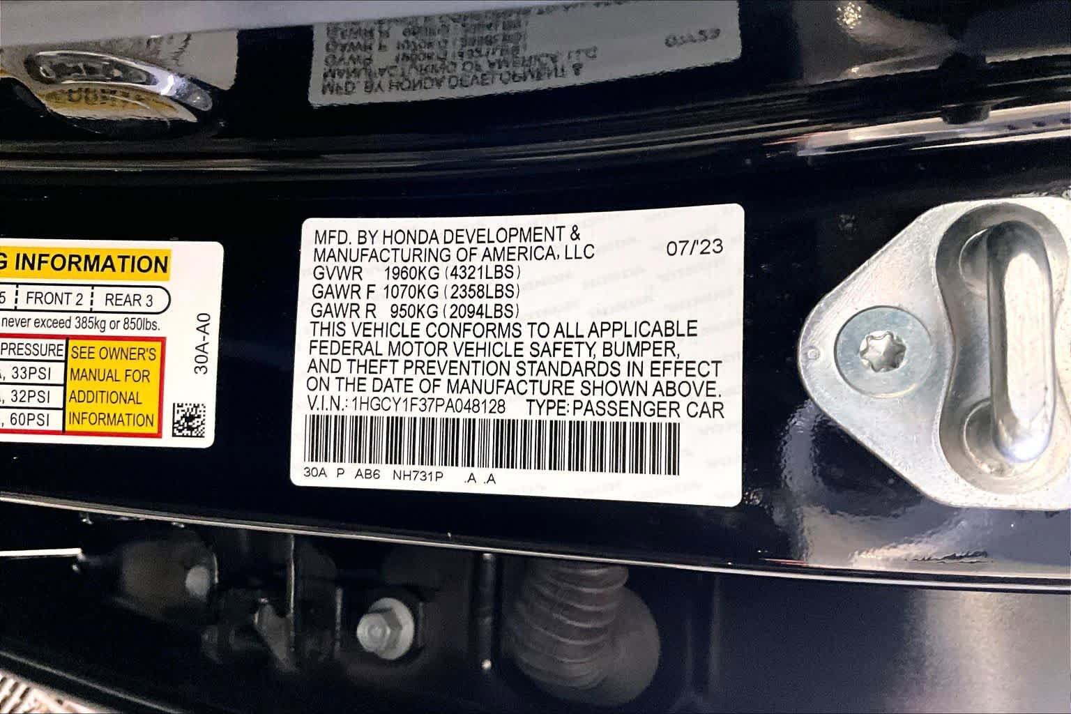 Used 2023 Honda Accord EX image 34