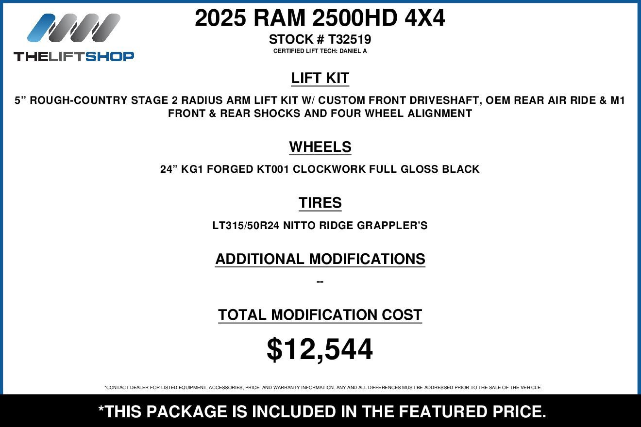 Used 2025 RAM 2500 Laramie w/ Night Edition AWD/4WD image 2