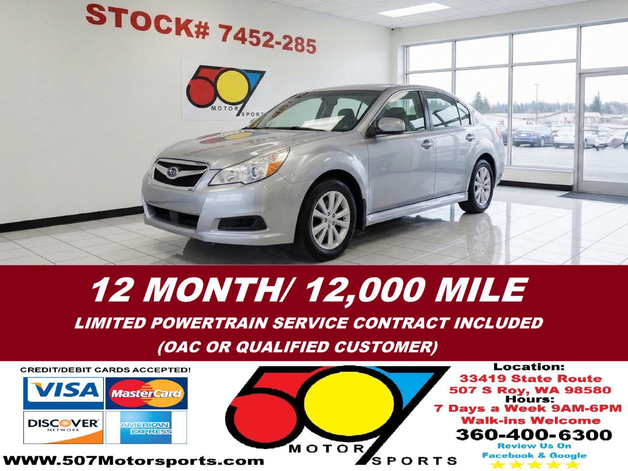 Used 2012 Subaru Legacy 2.5i Premium image 1