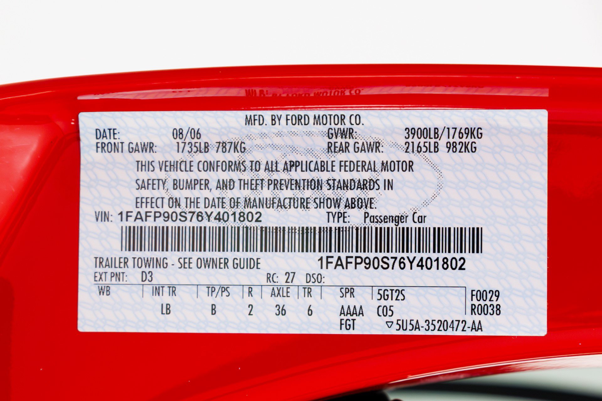 Used 2006 Ford GT RWD image 88