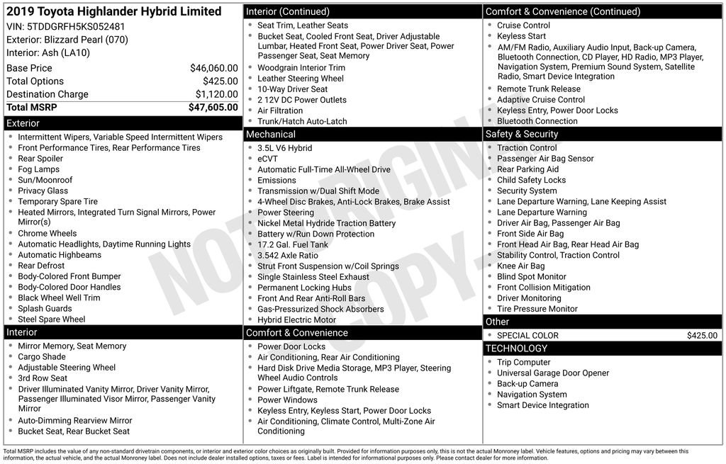 Used 2019 Toyota Highlander Limited image 34