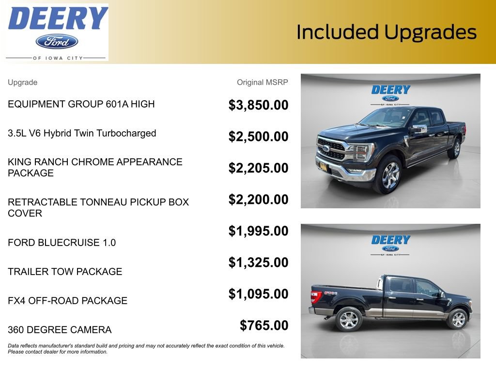 Used 2023 Ford F150 King Ranch w/ Equipment Group 601A High AWD/4WD image 11