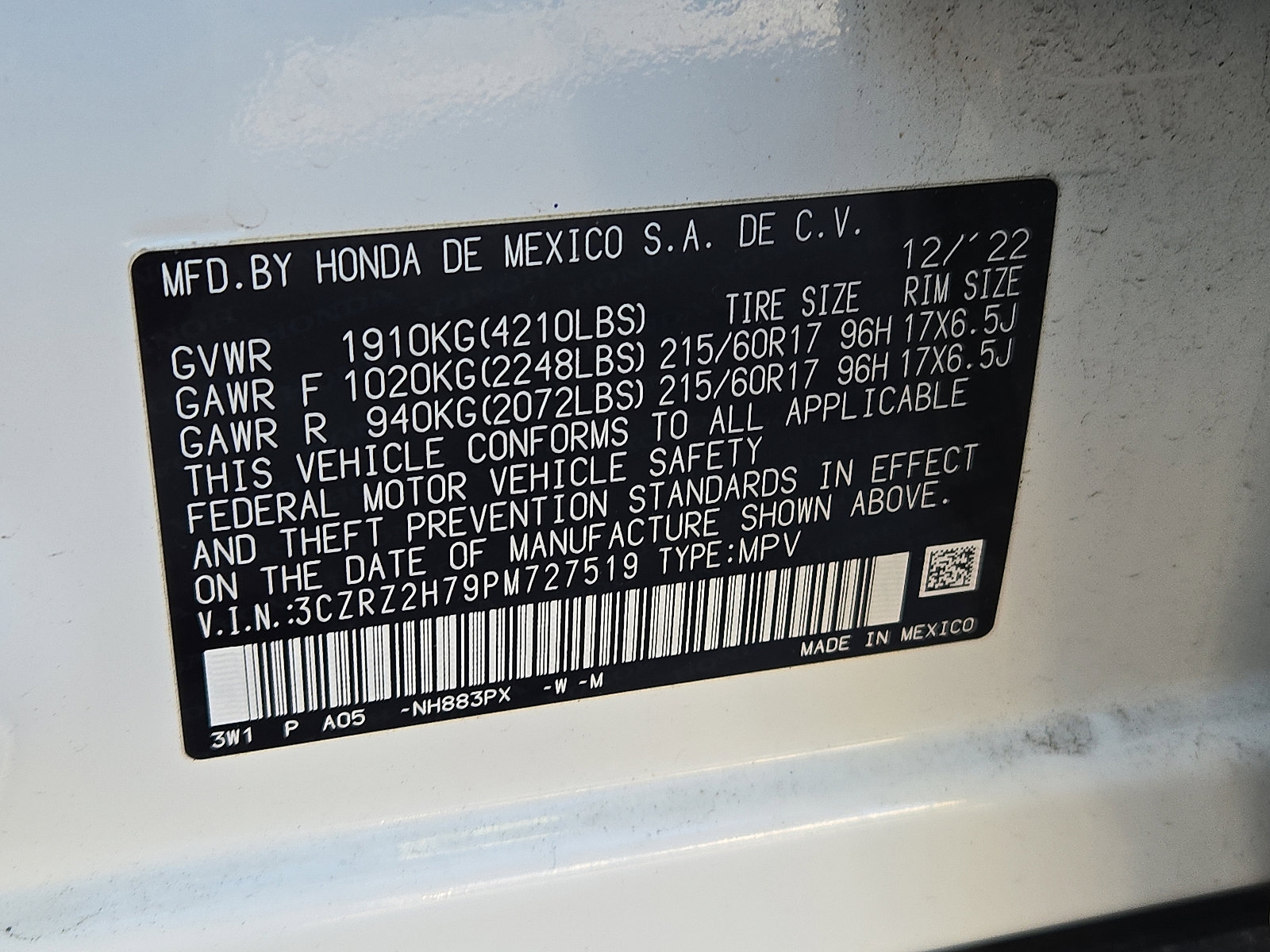 Certified 2023 Honda HR-V EX-L image 26