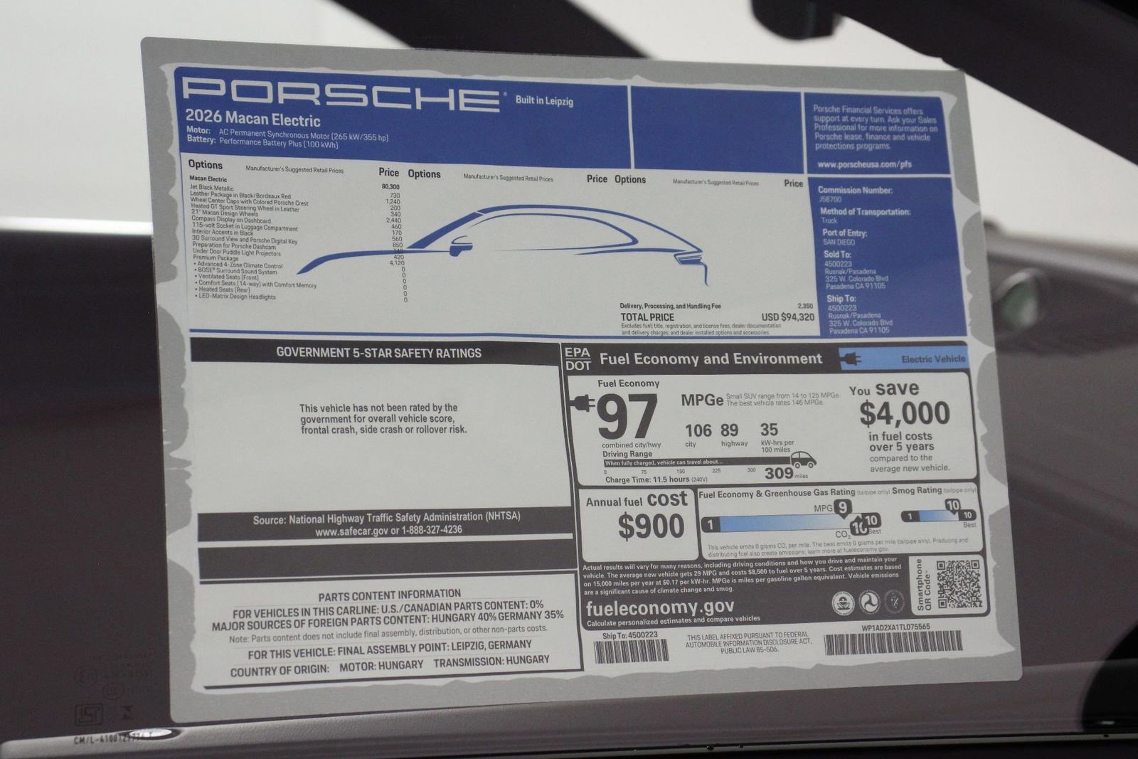 New 2026 Porsche Macan Electric RWD image 25