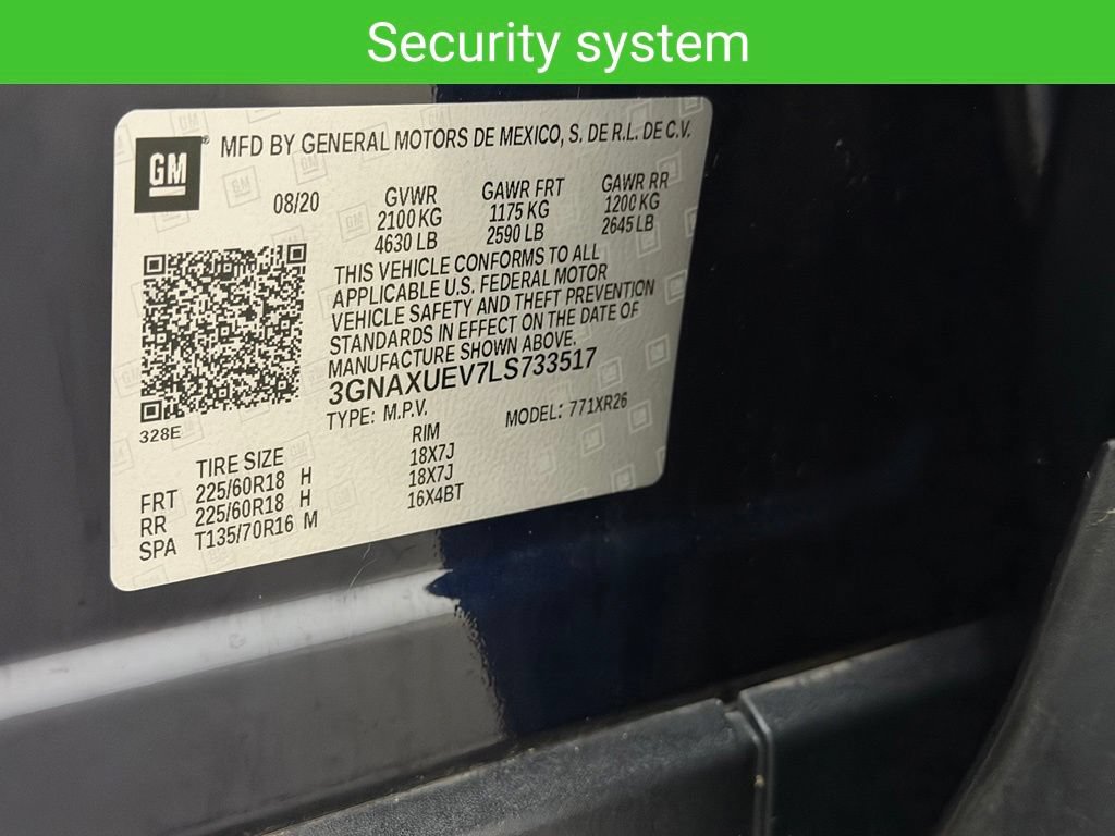 Certified 2020 Chevrolet Equinox LT AWD/4WD image 31