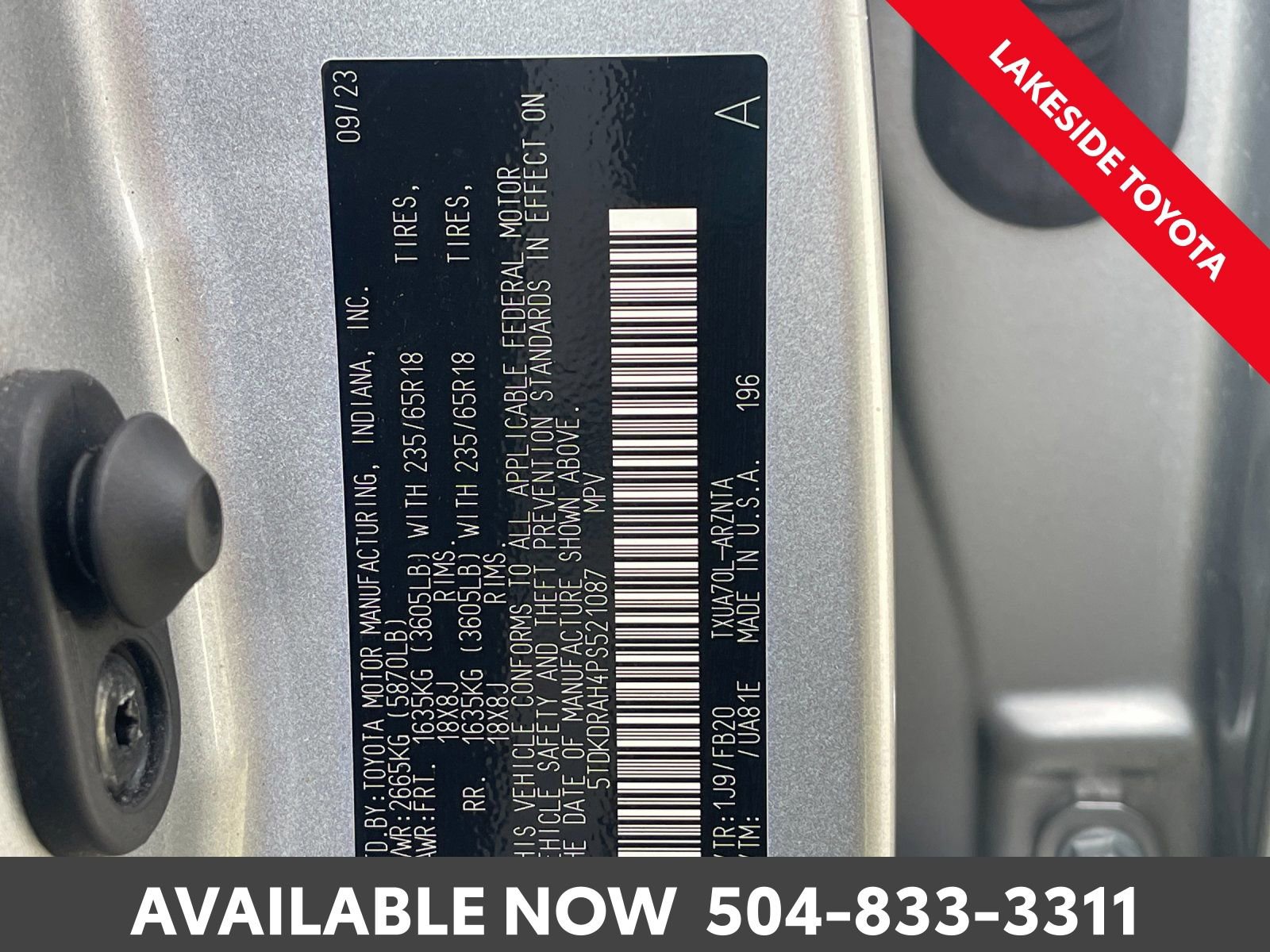 Used 2023 Toyota Highlander L image 36