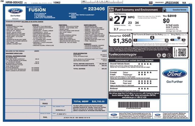 Used 2018 Ford Fusion SE w/ Fusion SE Technology Package FWD image 14