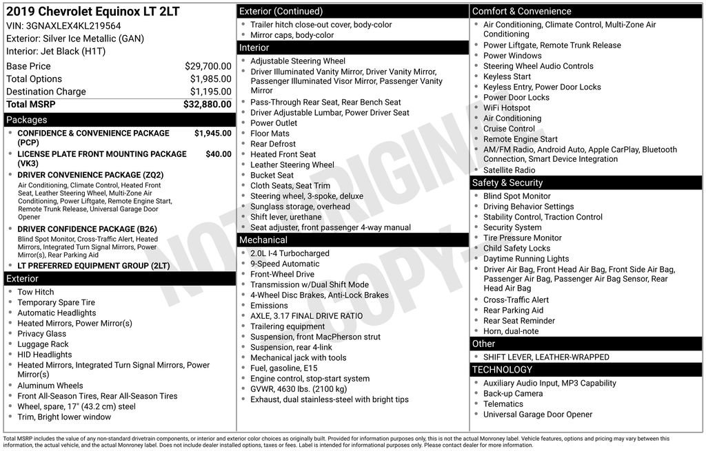 Used 2019 Chevrolet Equinox LT image 7