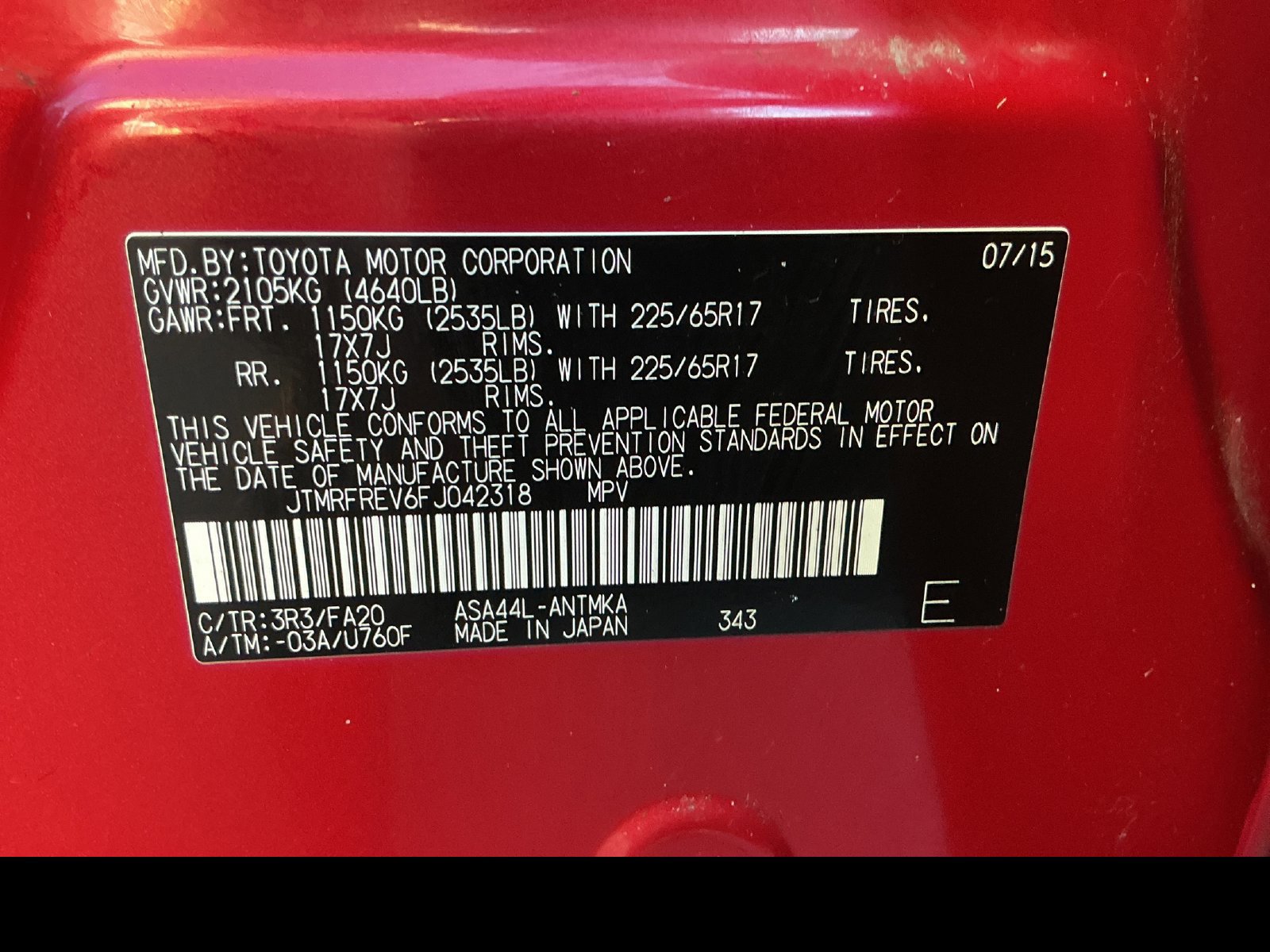 Used 2015 Toyota RAV4 XLE AWD/4WD image 30